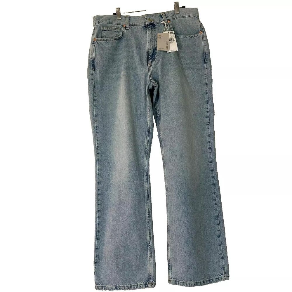 MNG Matilda Mid Rise Straight Leg Light Wash Jean plus size 32"US (44UK)